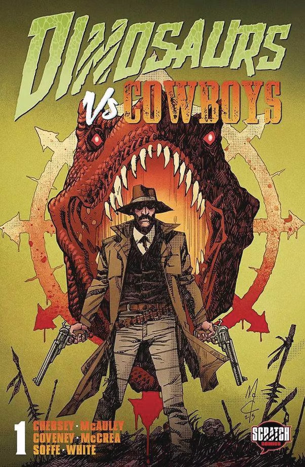 Dinosaurs vs. Cowboys Debuts at Scratch Comics