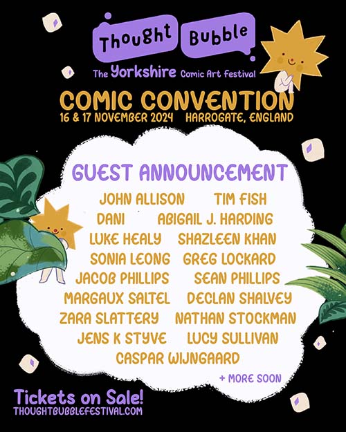 Announcement of Additional Guests for Thought Bubble 2024