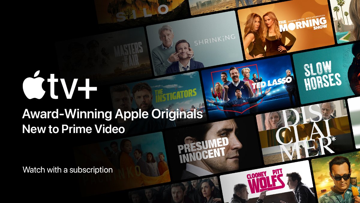 Prime Video Adds Apple TV+ as Add-On