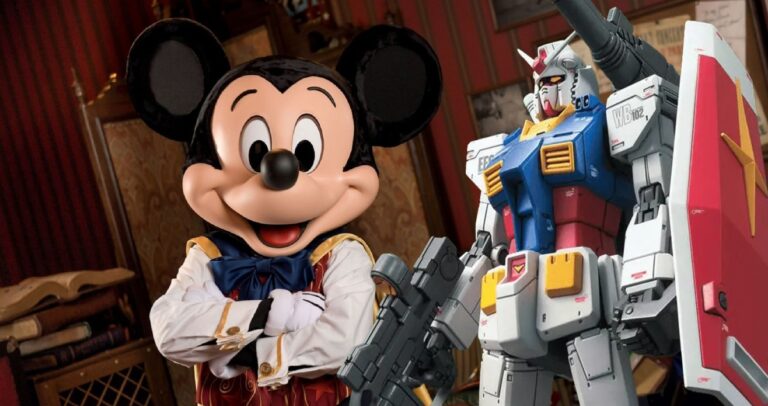 Mickey Mouse Teams Up with Gundam