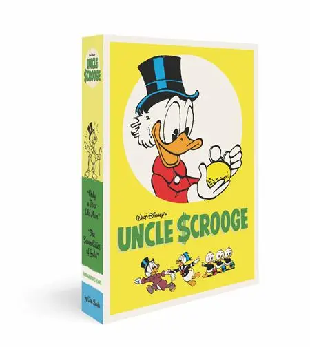 WALT DISNEYS UNCLE SCROOGE GIFT BOX SET ONLY A POOR OLD MAN & THE SEVEN CITIES OF GOLD VOLS 12 & 14 HC